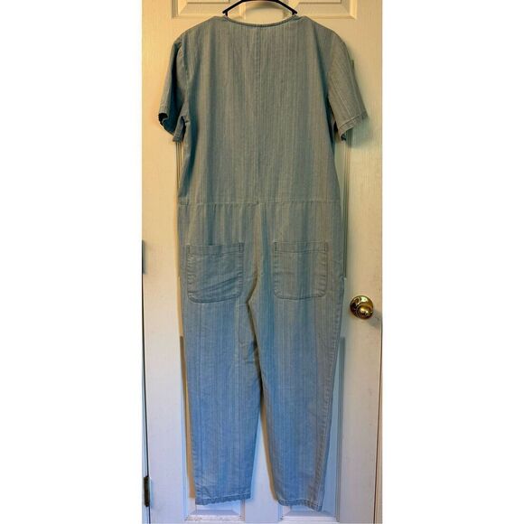 Rylee & Cru Women's Utility Jumpsuit Denim Washed Denim Medium - Picture 5 of 15